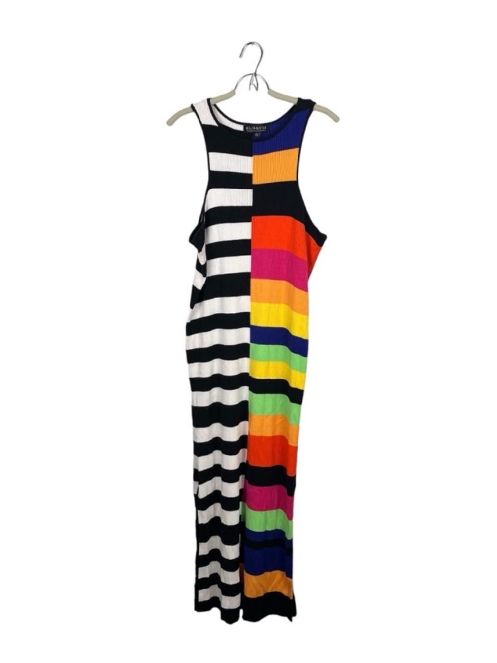 Mixed Stripe Ribbed Dress - Picture 6 of 9